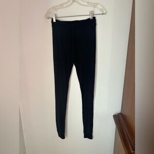 American Eagle black soft drawstring brushed fleece jogger size XS